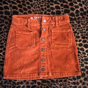 Cat & Jack Women's Rust Mini Skirt